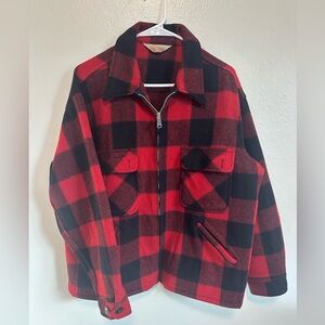 Vintage Pennys Buffalo Plaid Zippered Wool Jacket